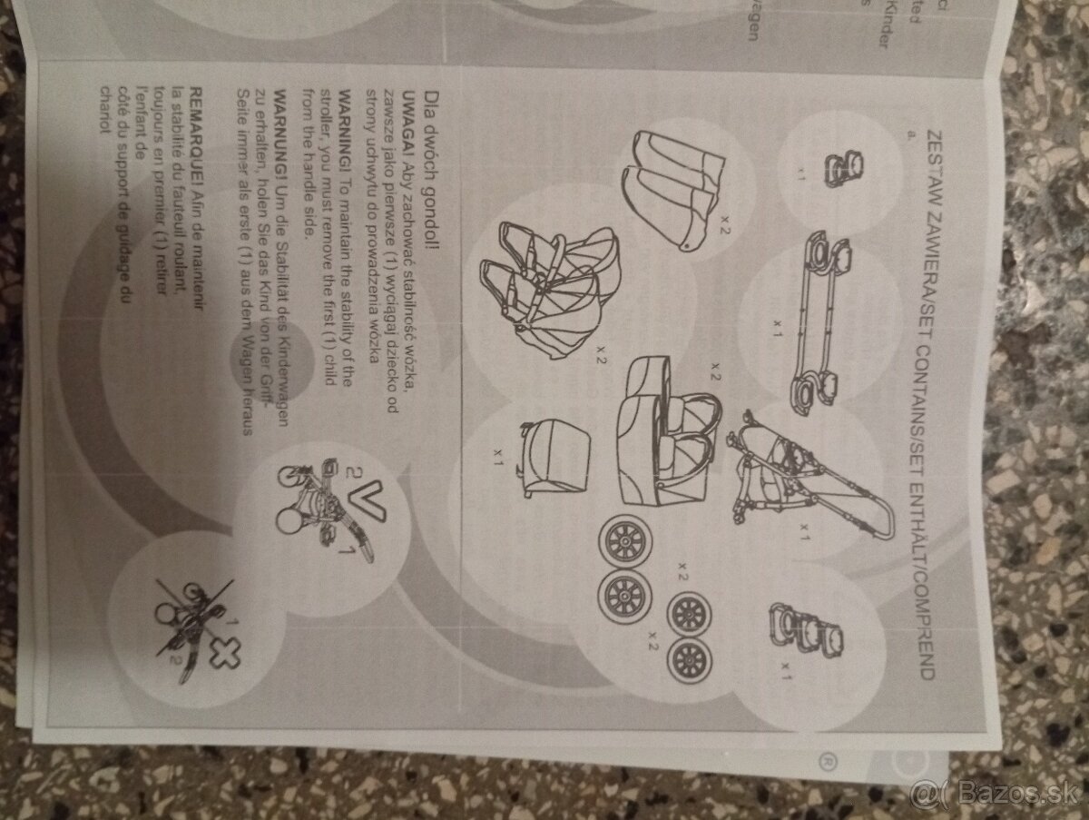 Predám kočík pre dve detí . - 17