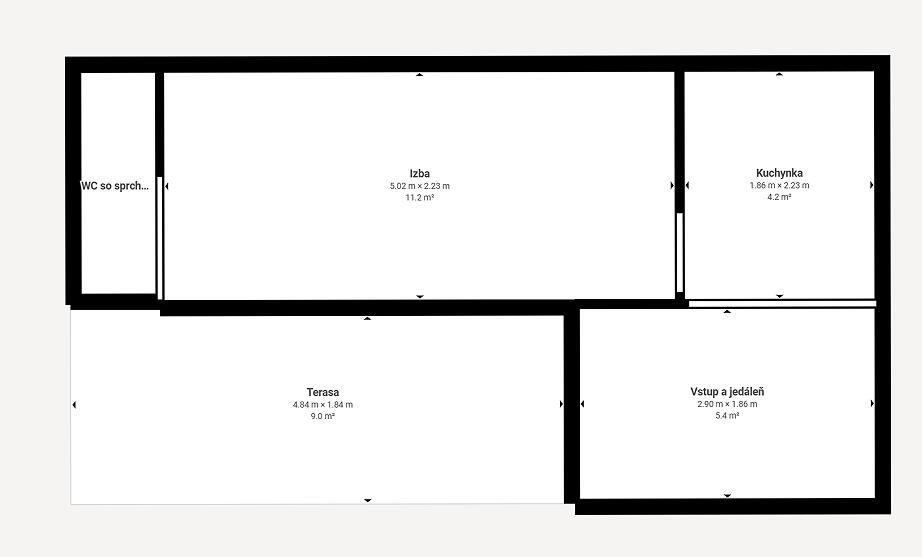 1-izb. chatka v chatovej oblasti Lábske jazero - Láb - 17