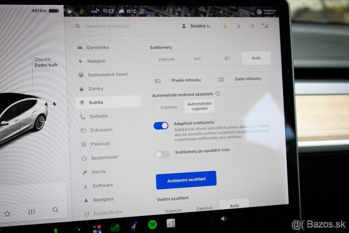 Tesla 3 Long Range Refresh EAP 95% SOH, Matrix, Dvojskl o - 17