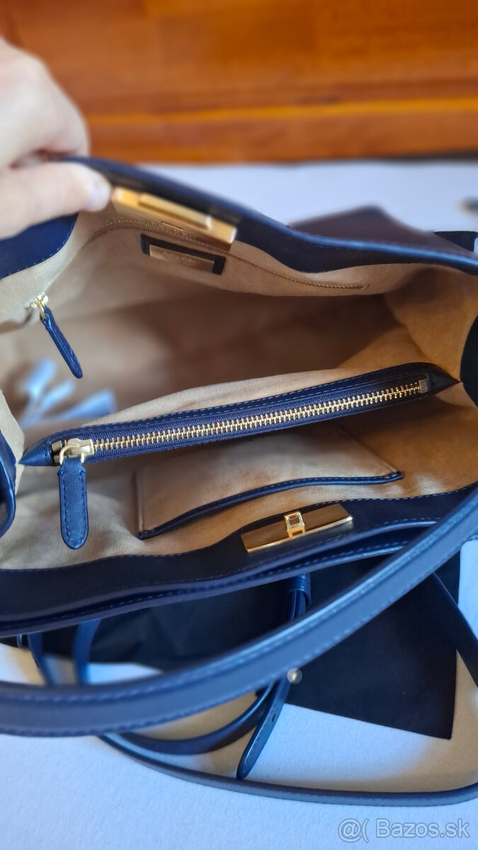 tmavomodrá a čierna kabelka ralph lauren nové - 17