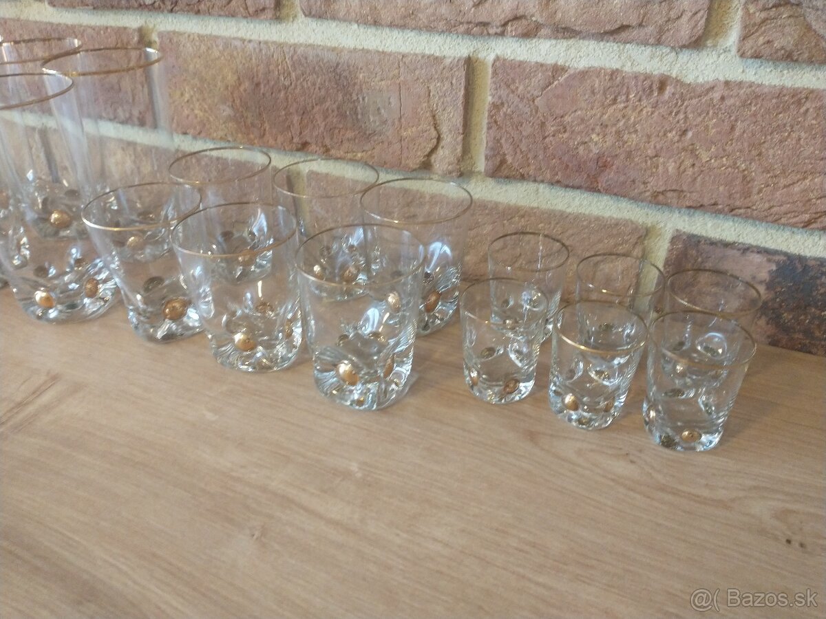 poháre zlatý jano,zlatá zuzana, karafa, džbán, nádoba na ľad - 17
