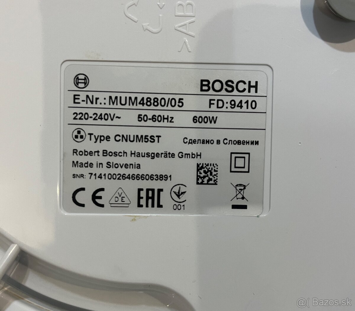 Bosch mum 4880/05 kuchynský robot 600w - 17