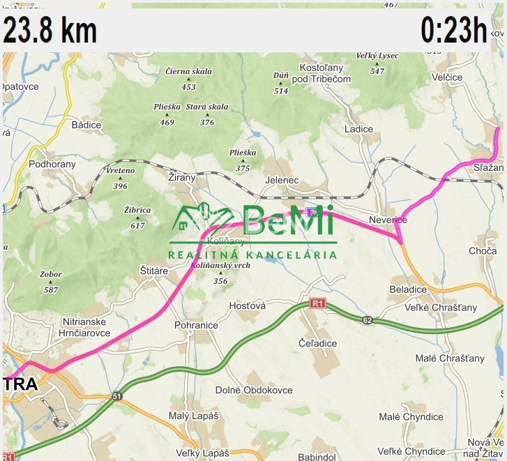 Pozemok v obci Sľažany 3 595 m2 intravilán ID 558-14-MIG - 17