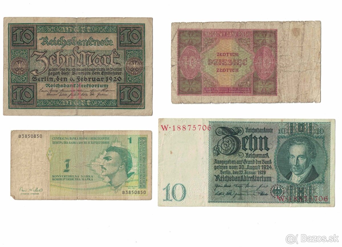 Zbierka bankoviek - rôzne po 2eur + Kubánske mince (doplnené - 17