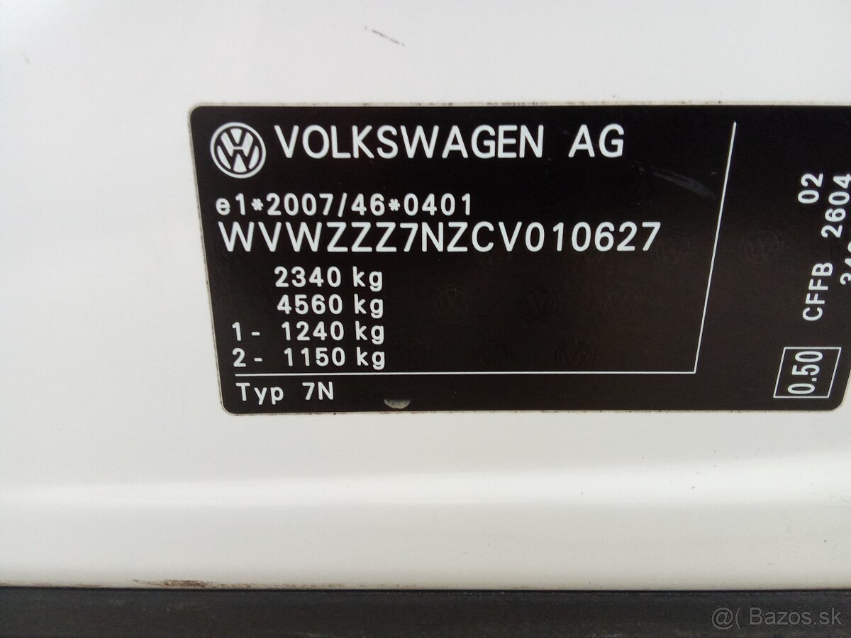 VOLKSWAGEN SHARAN 2.0 TDi r.v 2012 - 17