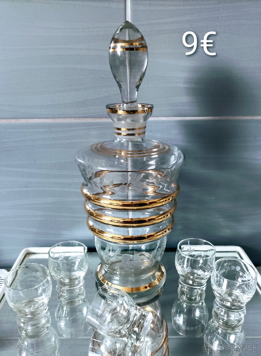 Krištáľová karafa, džbán - 17