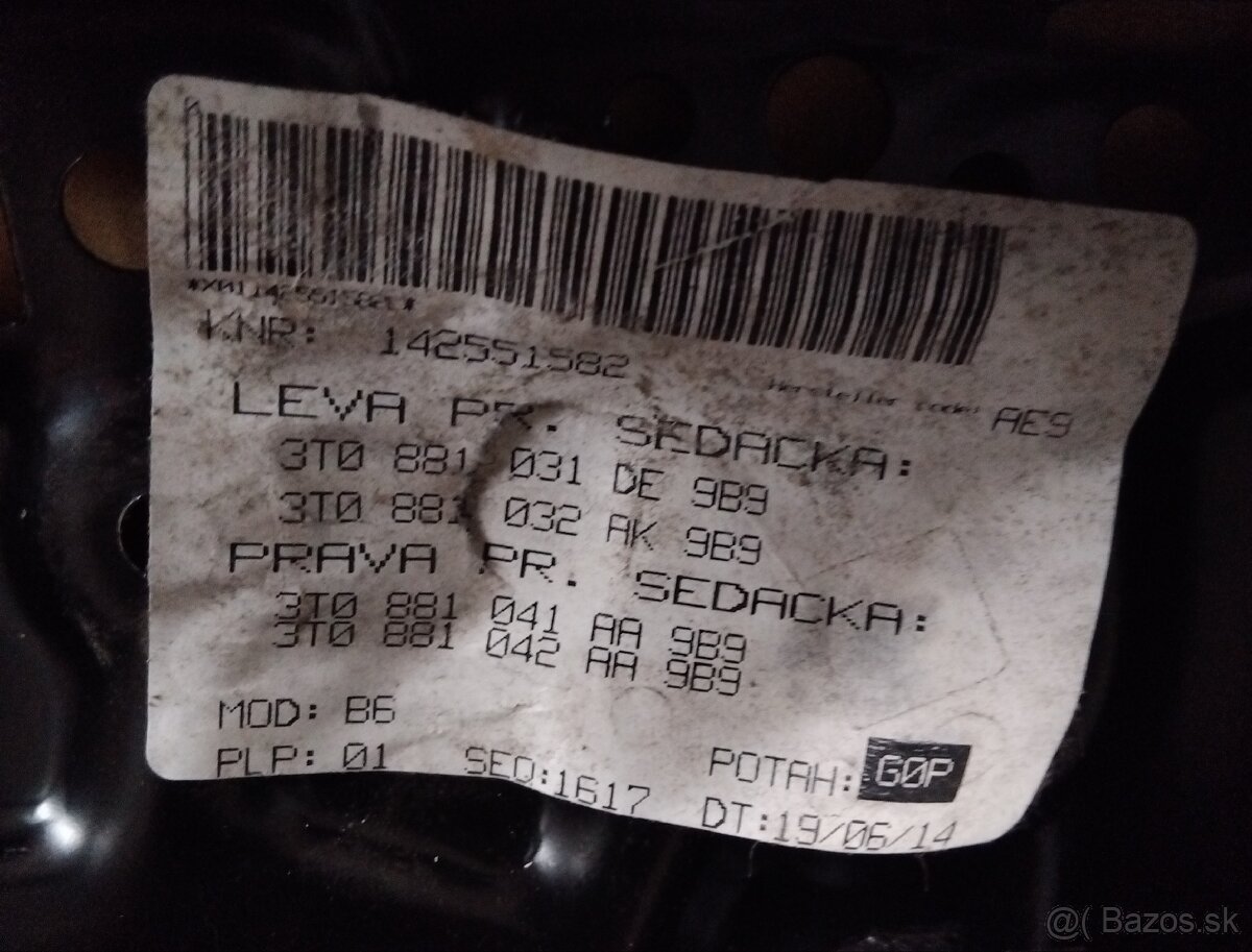 sedačka spolujazdca Superb 2 - 17