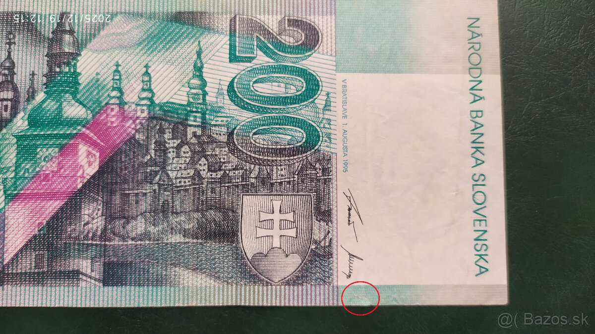 Bankovky 200 Sk s. E 1995, 1999 a 2002 - 17