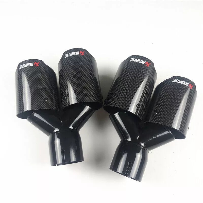 Nerezová koncovka výfuku Carbon dizajn s logom Akrapovič - 17