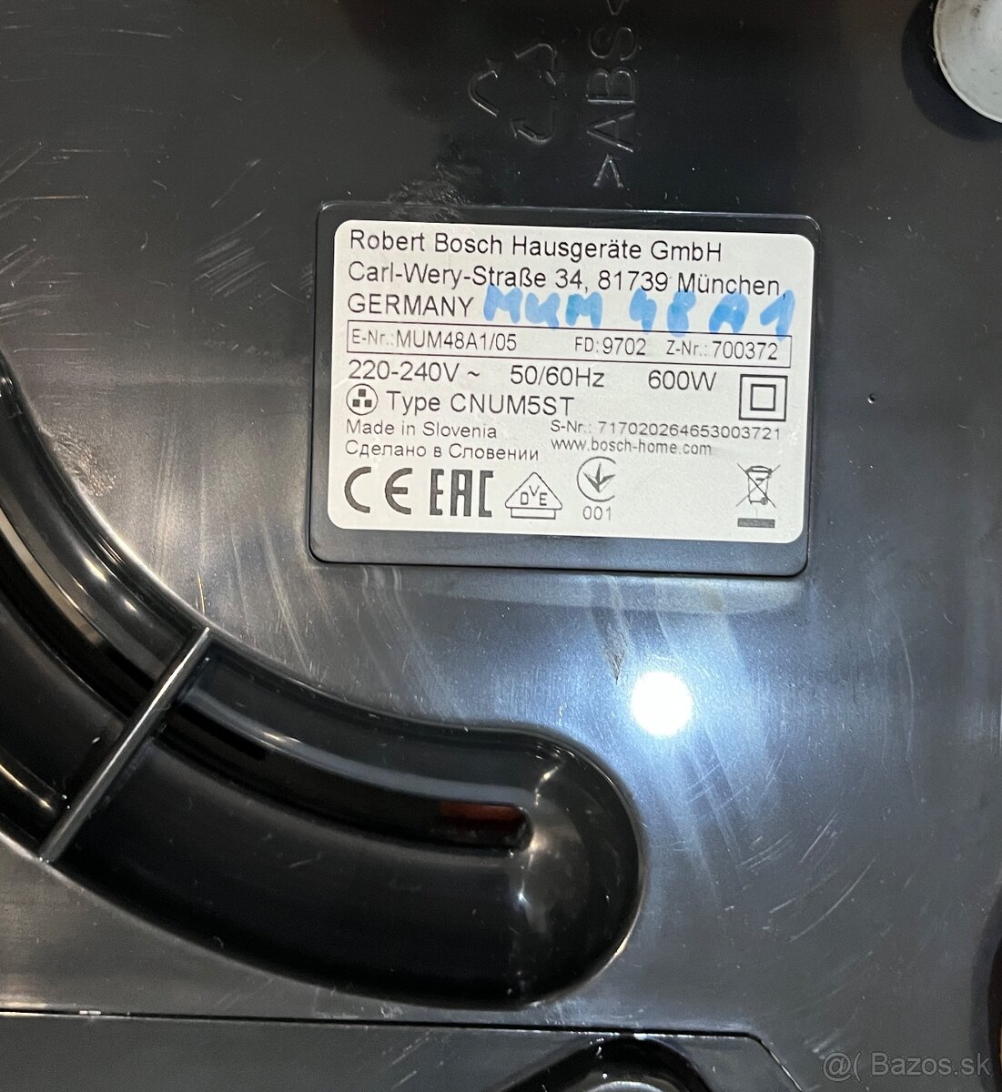 Bosch MUM 48A1/05 kuchynský robot plus príslušenstvo - 17