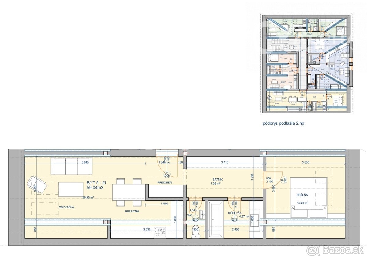 Exkluzívne 2i byt širšie centrum, Spišská Nová Ves - 17