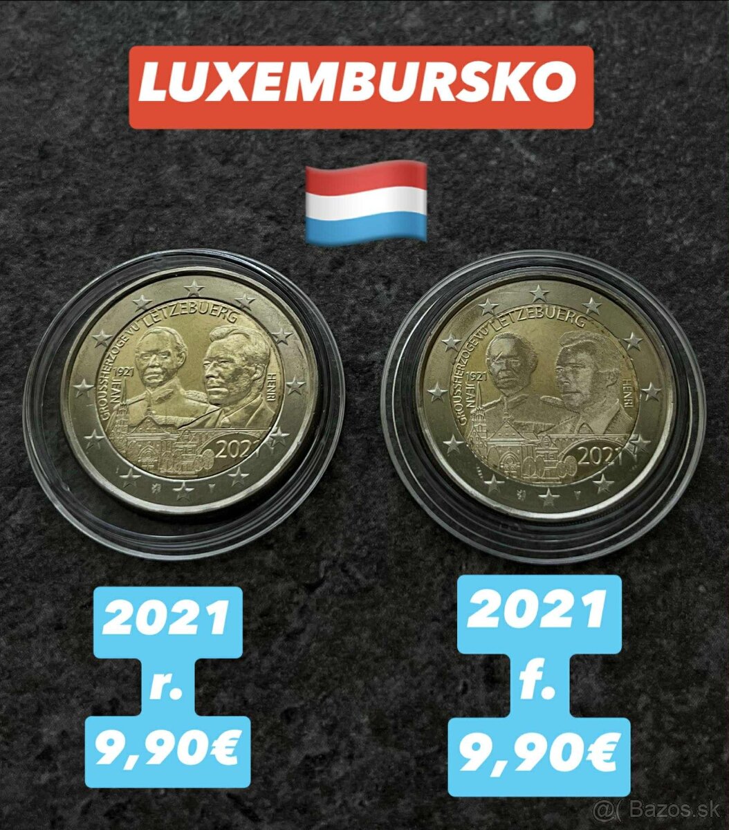 Luxembursko - 2 eurové mince - 17