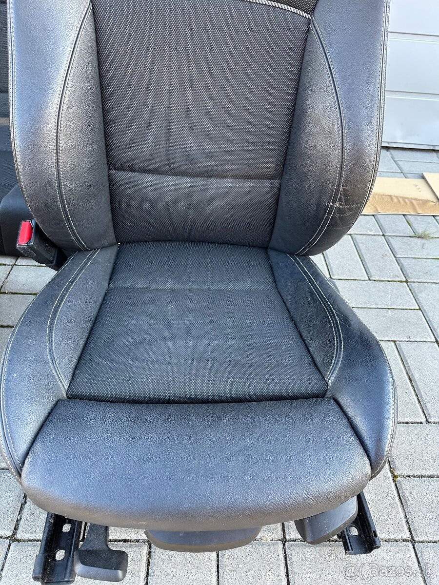 Sedačky bmw f25 x3 kompletne polokožené sedadla - 17