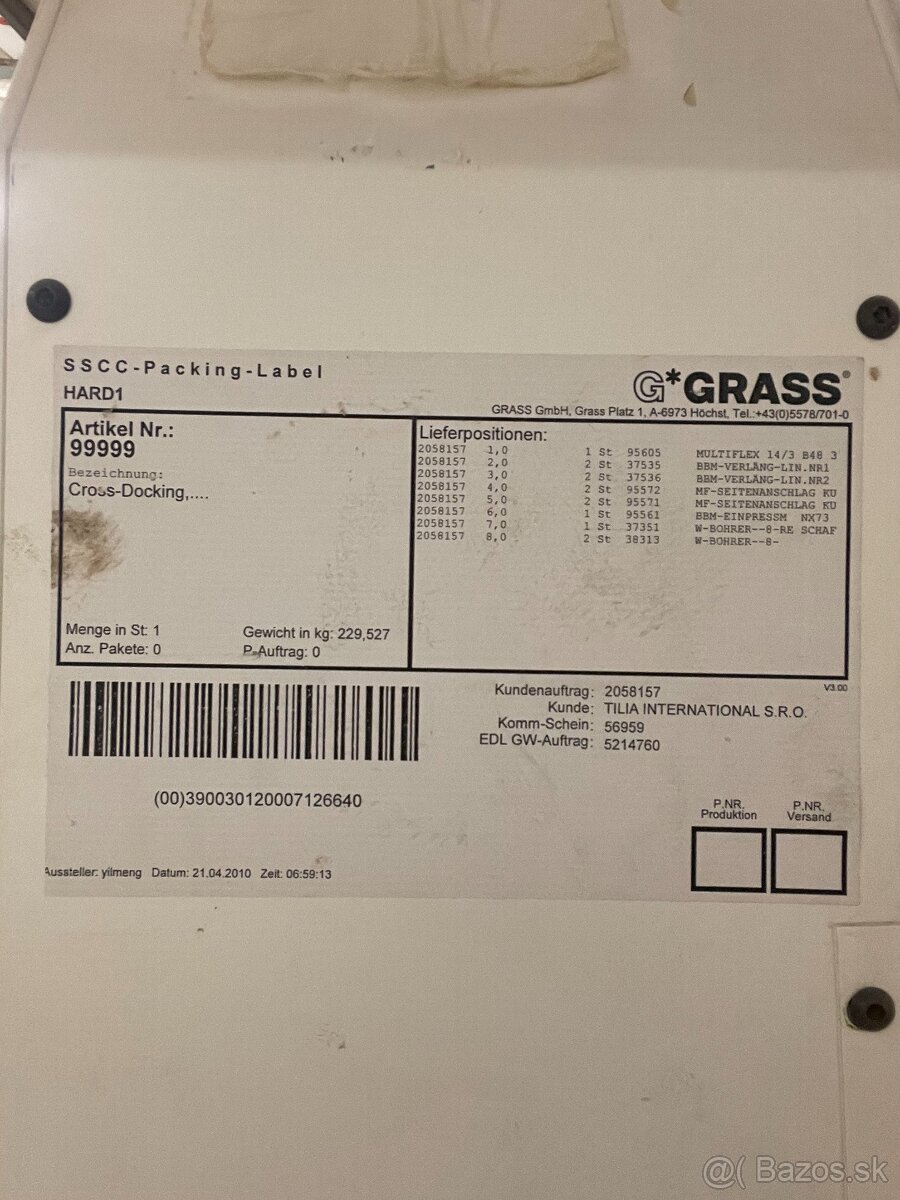 Vŕtacie centrum Grass multiflex - 17