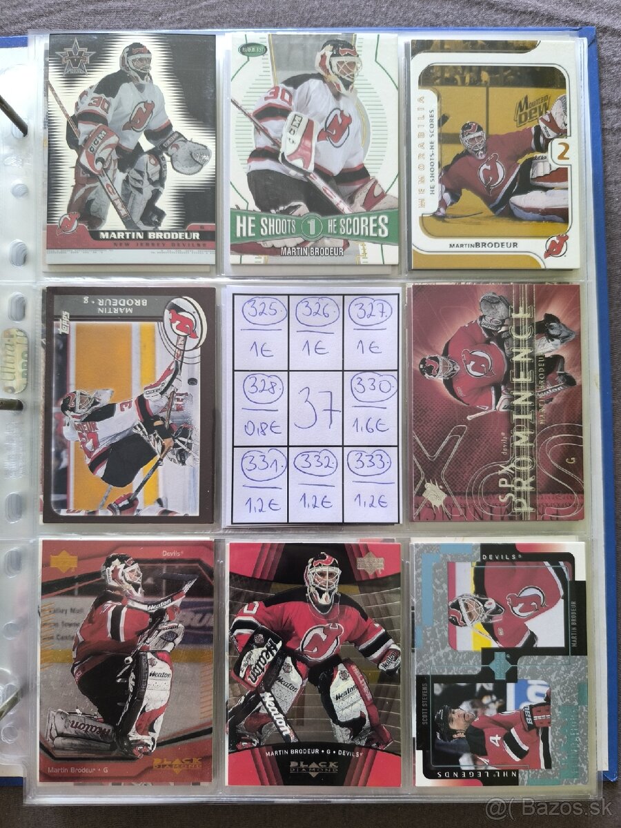 Hokejové kartičky - Martin Brodeur 2 - 17