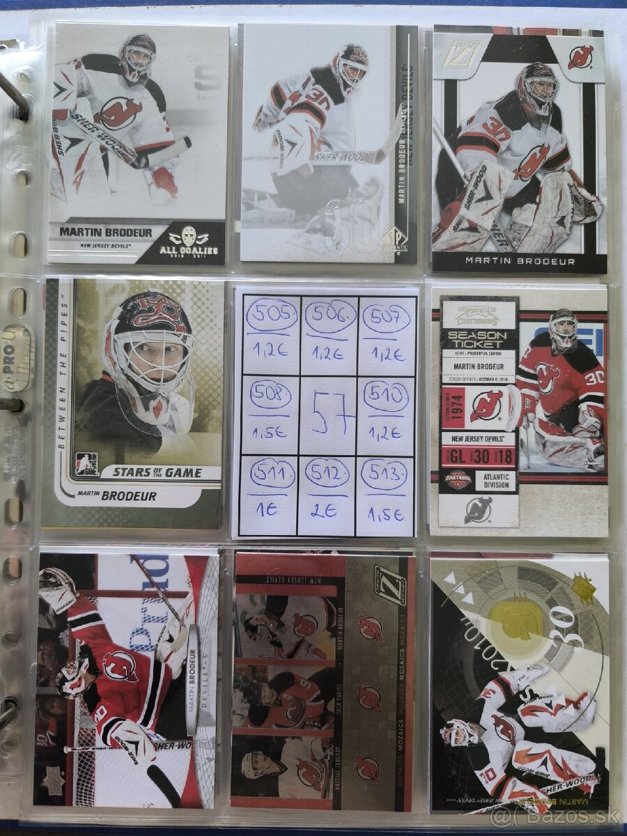 Hokejové kartičky - Martin Brodeur 3 - 17