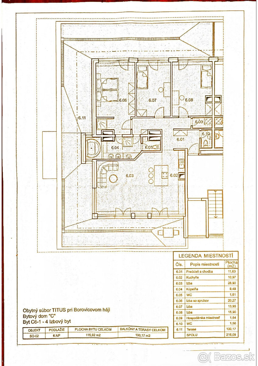 LUXUSNÝ 4 IZB BYT (Penthouse) s TERASOU s VÝHĽADOM na MESTO - 17
