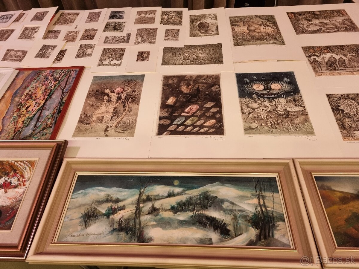 Predám grafiky a obrazy slovenských autorov. - 17