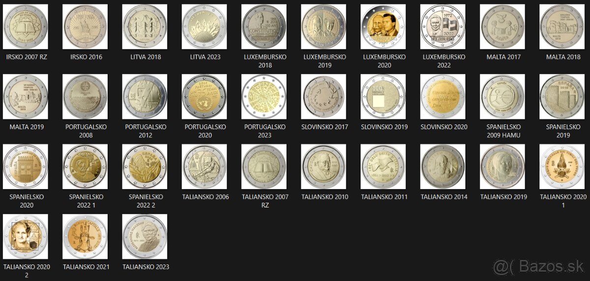 Pamätné 2 EURO - UNC + OBEH - 17