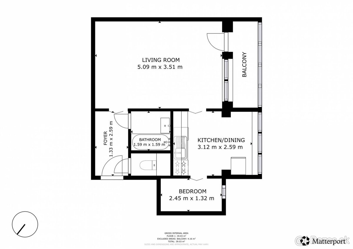Na predaj 1,5 izbový byt s loggiou - 17