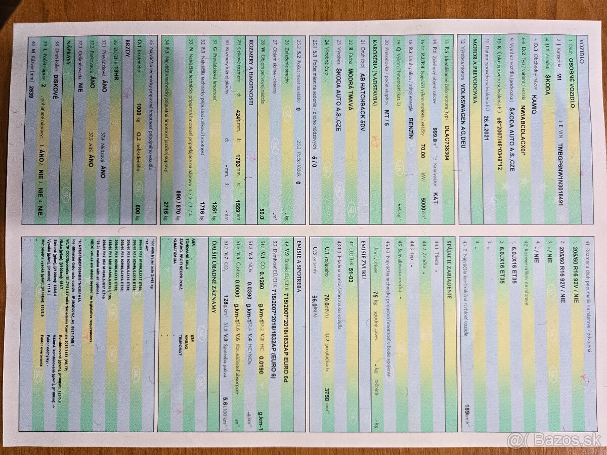 Škoda Kamiq 1.0 TSI Ambition 5.st.manual. 10.2021 - 17
