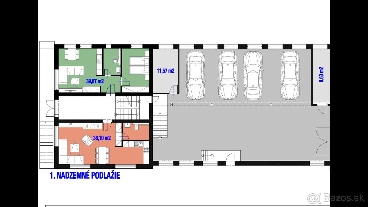 Predám budovu so 7 apartmánmi vo výstavbe vo Vyhniach. - 17