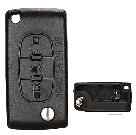 Obal kľúča Peugeot Citroen - 17