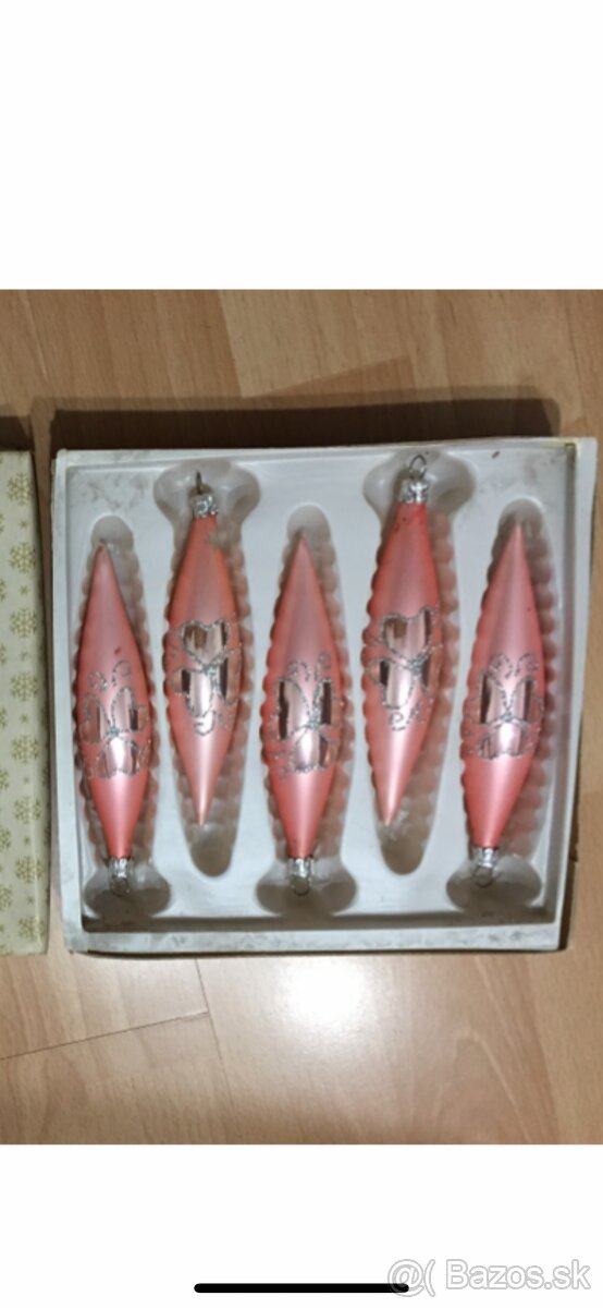 Retro ozdoby a svetielka na stromček - 17