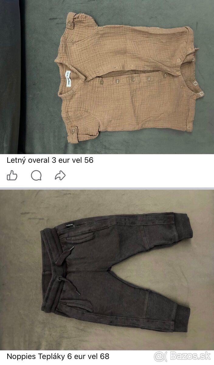 Predám oblecenie pre chlapca od 56-74 velkost - 17