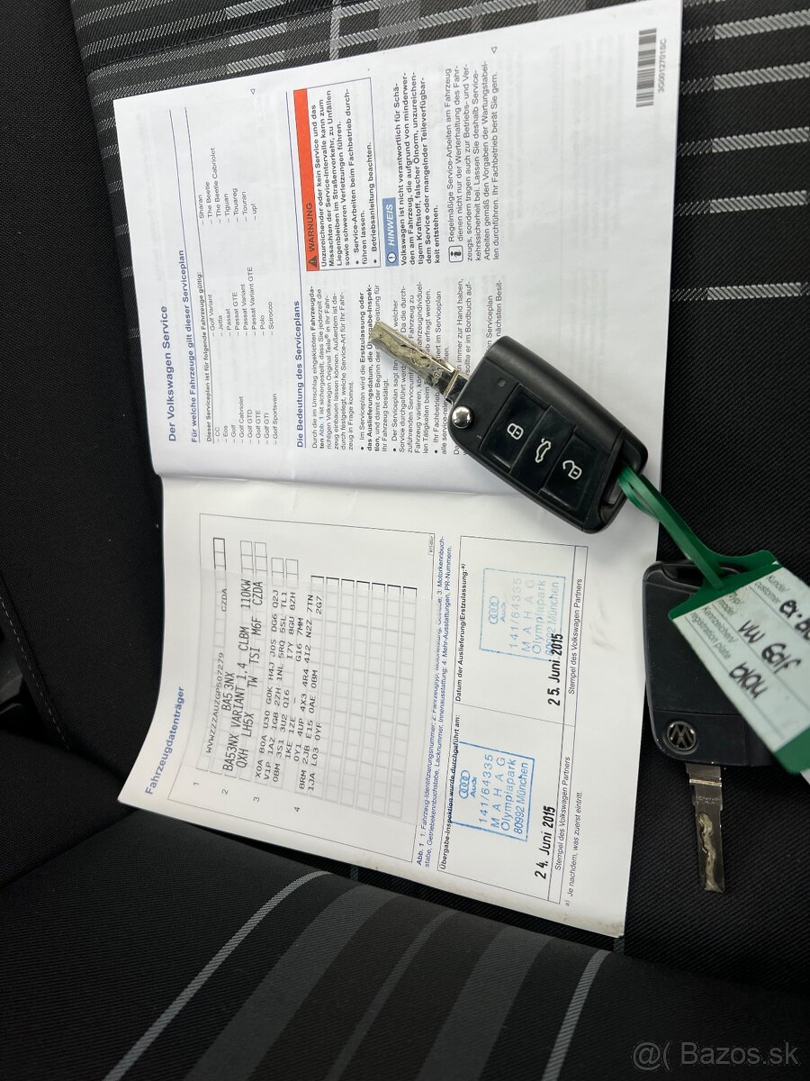 VW Golf VII 1.4 TSI 110kw Cup 2015 - 17