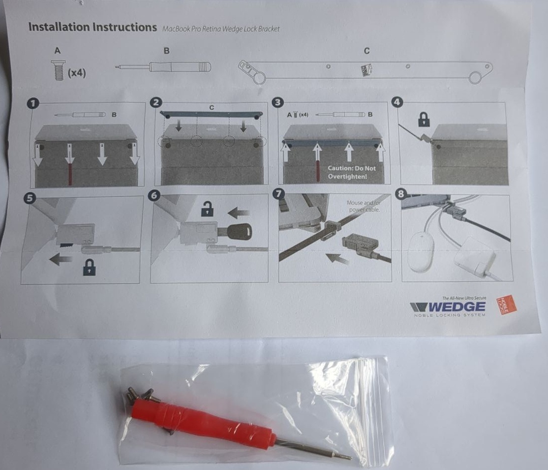 Zámok na MacBook Pro Retina 13", nový - 17