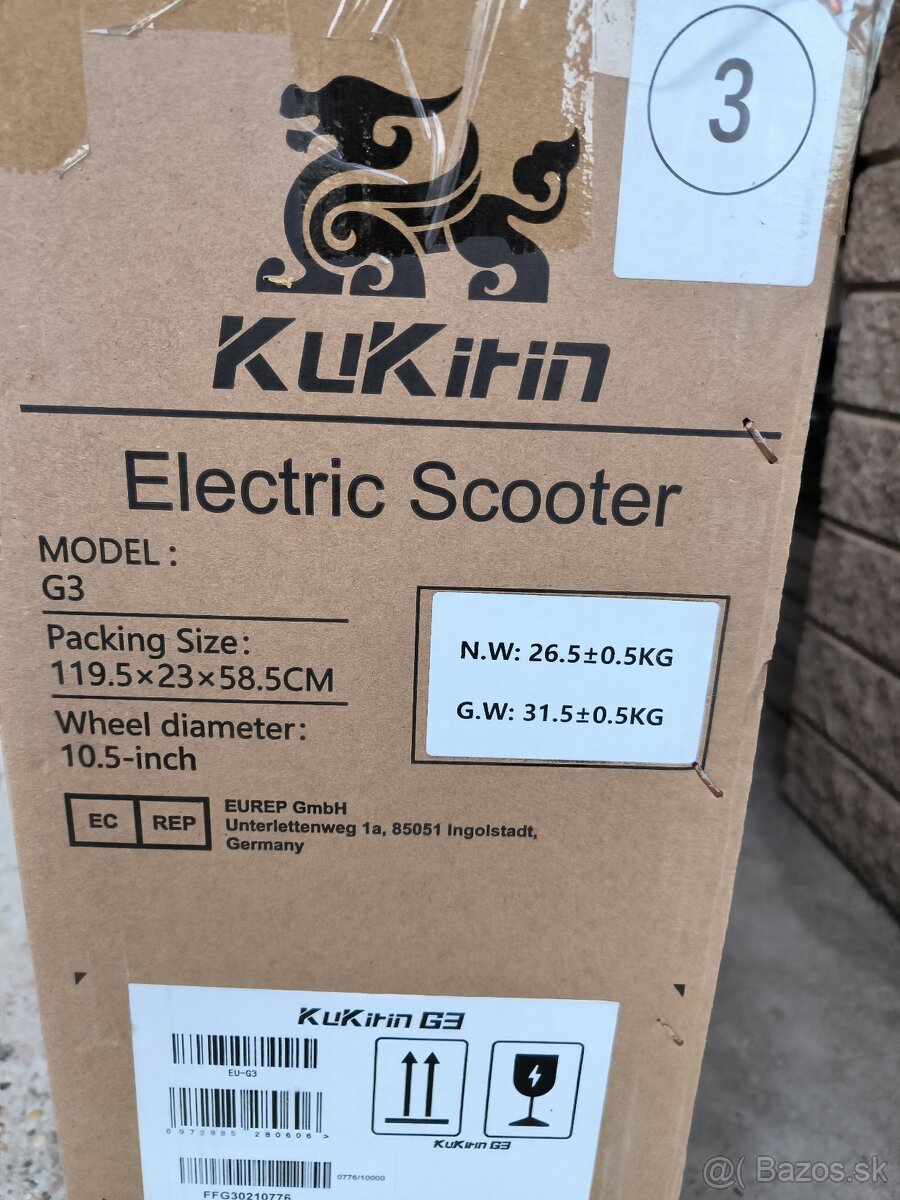 Kugoo Kirin Kukirin G3 - 2025 - ZARUKA - 0 Kilometrov - 17