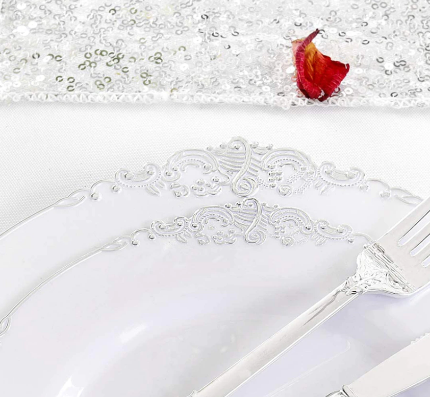 Sklenené klubové taniere – rôzne veľkosti a vzory - 17