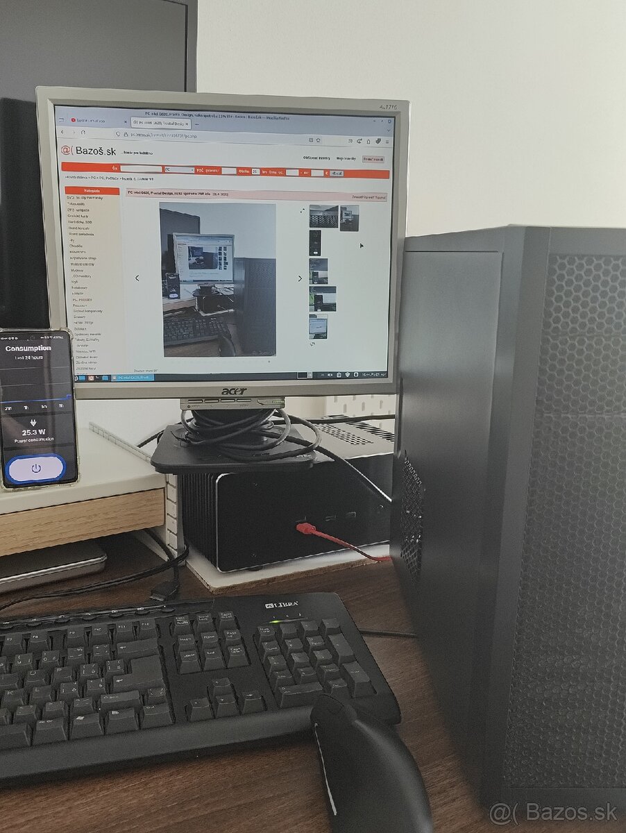 PC Intel G620, Fractal Design, nizka spotreba 25W idle - 17