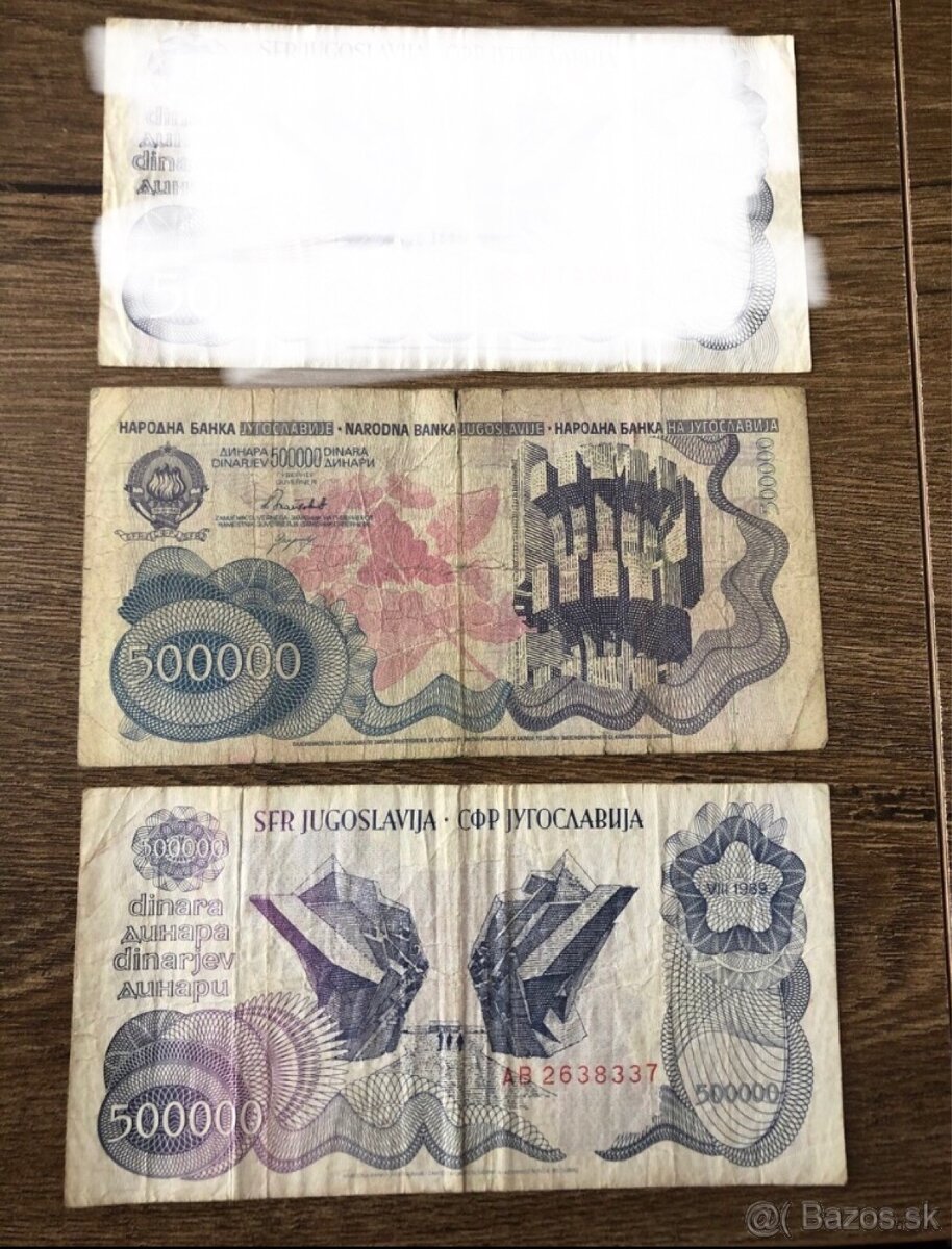 Bankovky JUHOSLAVIA 5 - 17