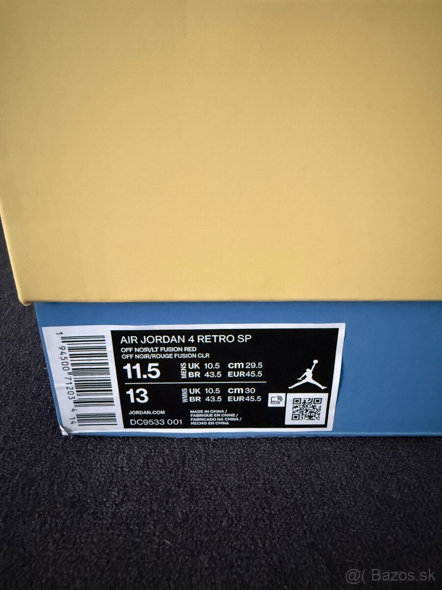 Jordan 4 Retro SP "Union - Off Noir" - 17