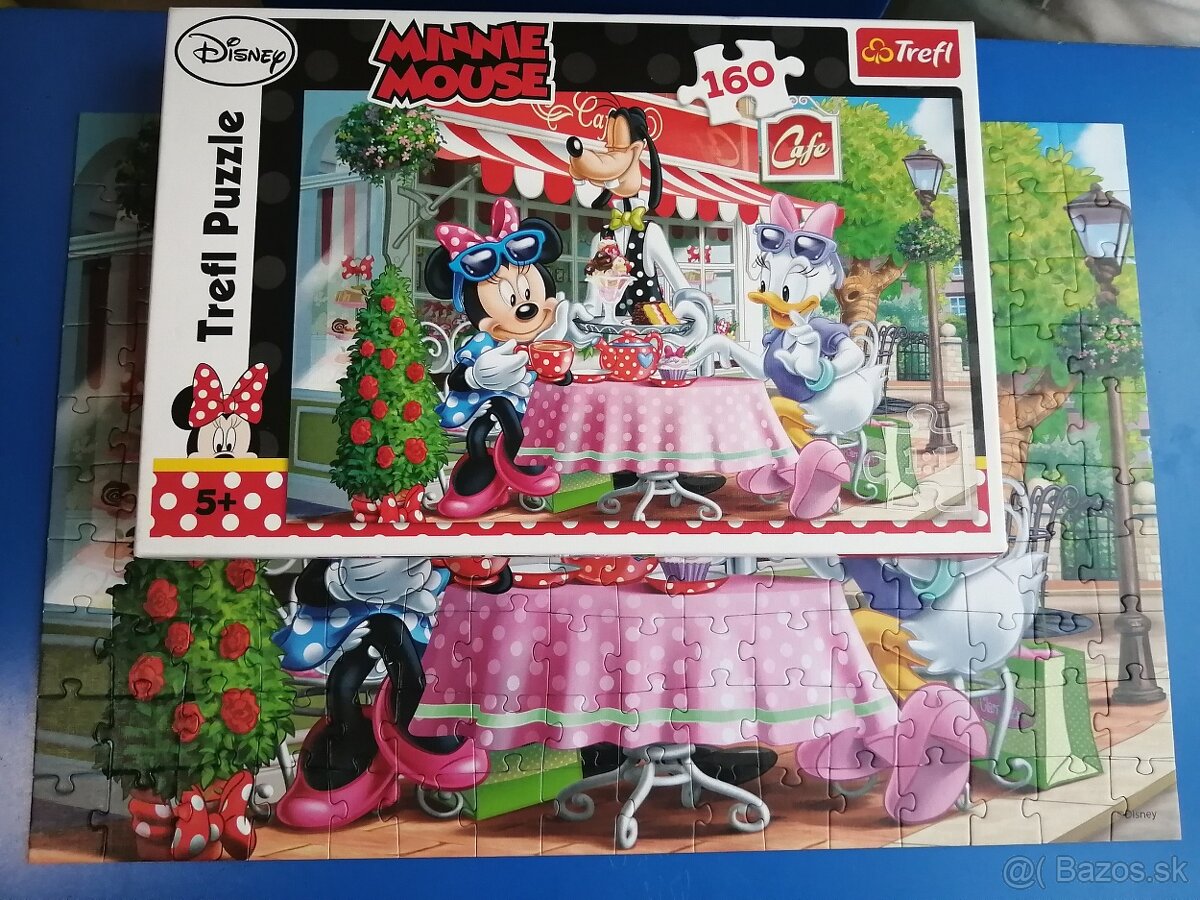Puzzle Hľadá sa Dory, Macko PU, Bambi, Minnie, Ebchantimals - 17