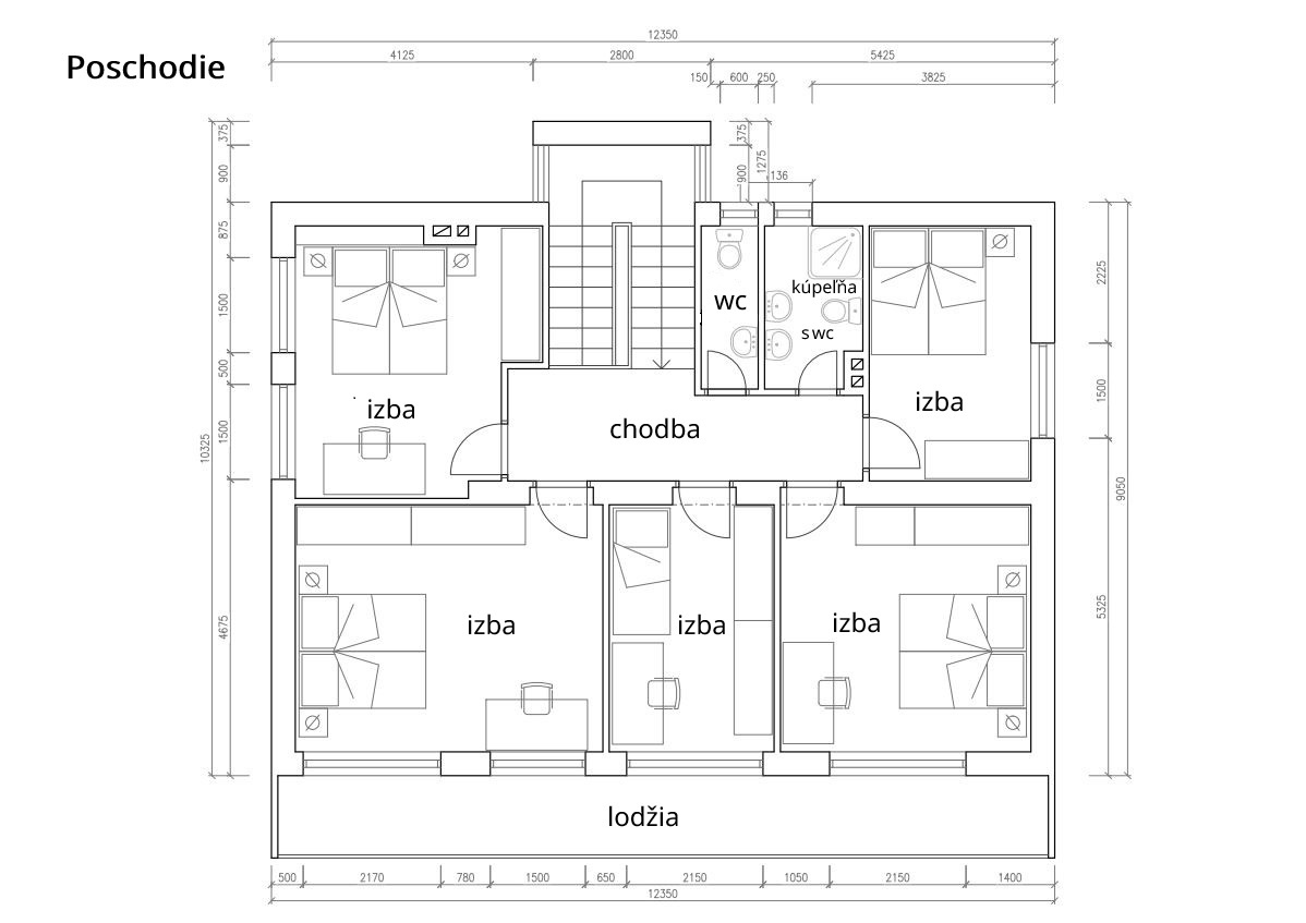 Veľký RD 7+1 s 1784 m2 pozemkom v Prašníku pri Piešťanoch - 17