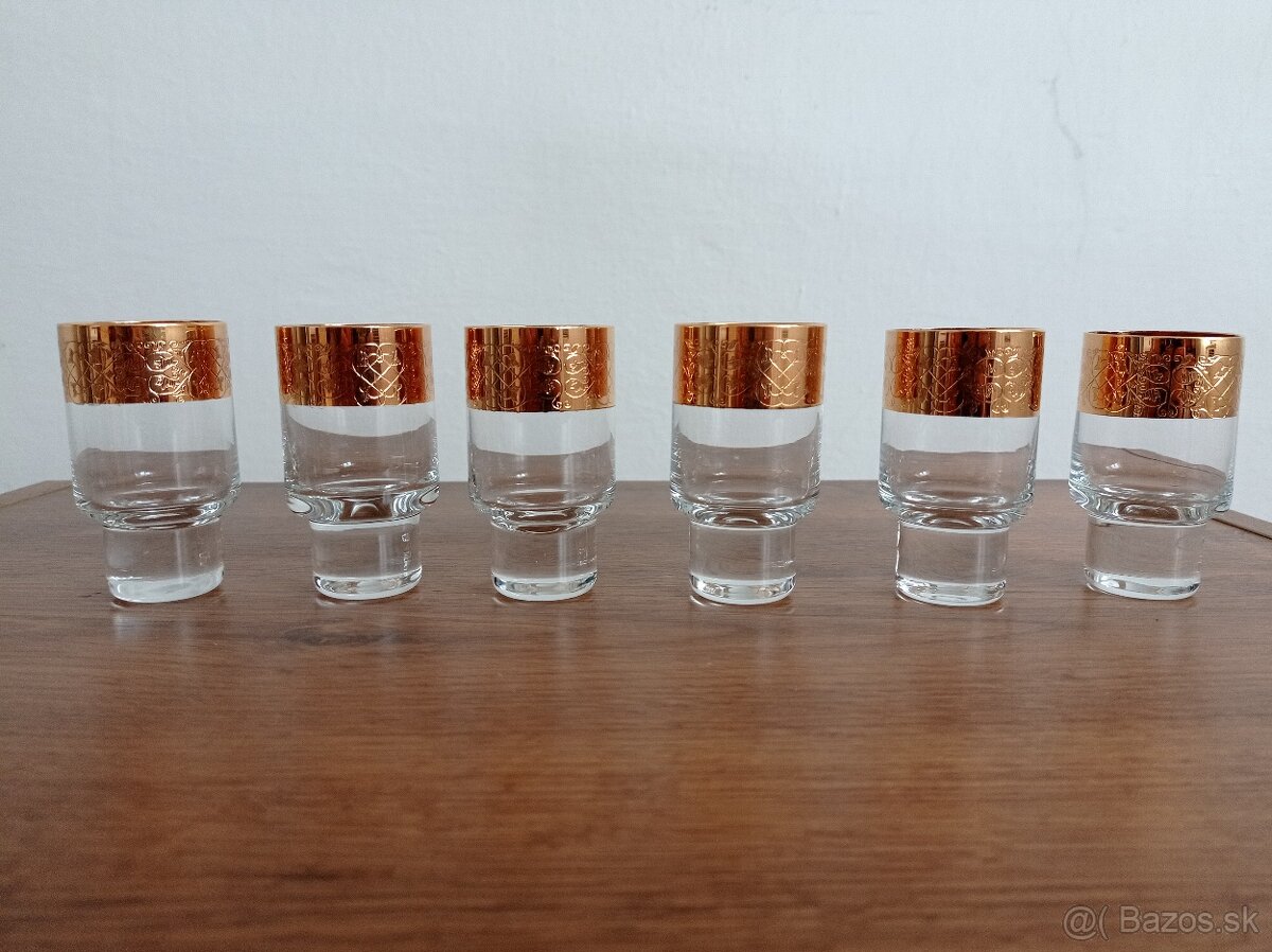 Rôzne retro sada sklenených pohárov - 17