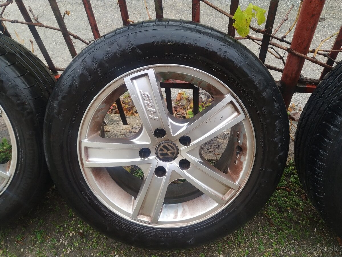 VW Touran ALU disky. 4 kusy. 205/55/R16. - 17