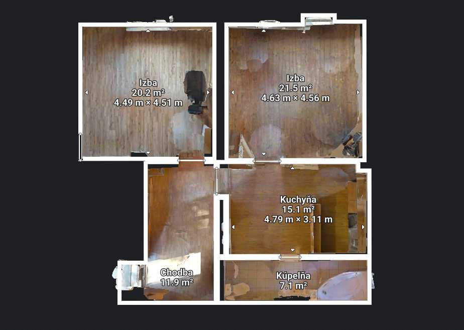 Predaj 2 izbový dom Valaská Belá pozemok 605 m2 - 17