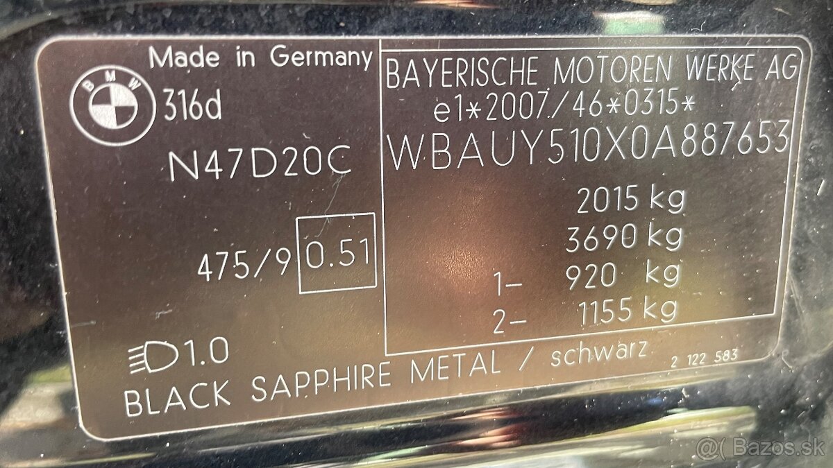 Bmw E91 316d 85kw 2011 facelift - 17