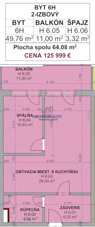 GREEN SIDE IX. - 2 - izbové byty s balkónmi - 17