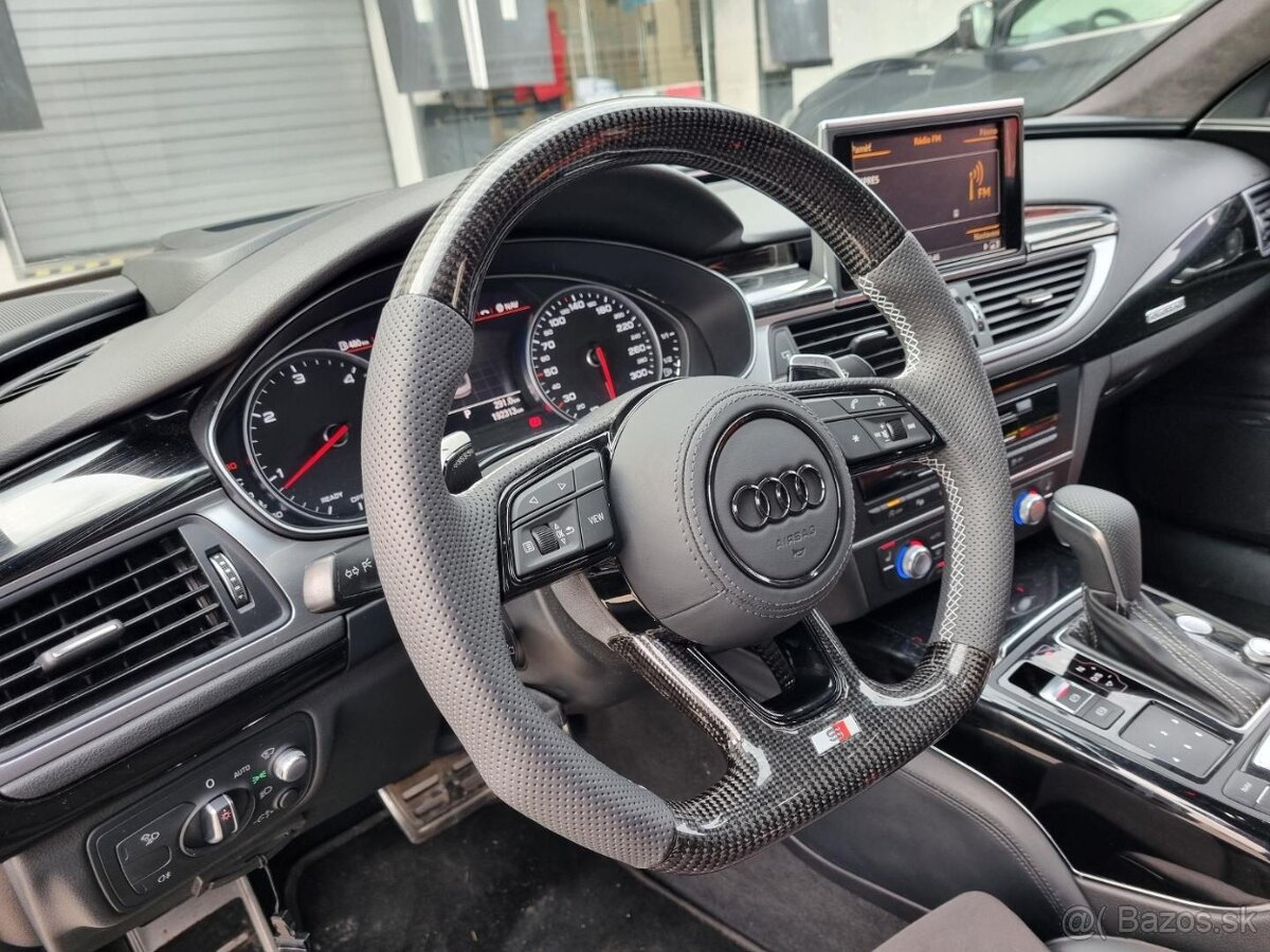 AUDI VOLANT KARBONOVY zkoseny karbonový športový - 17