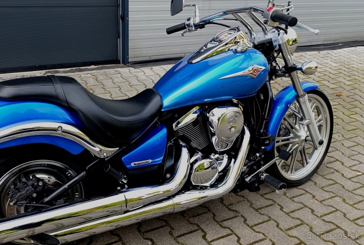 KAWASAKI VN 900 CUSTOM , - r..2008, TOP, krásny stav, 9.600 - 17