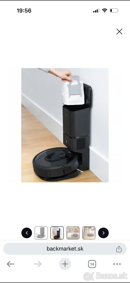 Robotický vysávač urobiť roomba i7 - 17