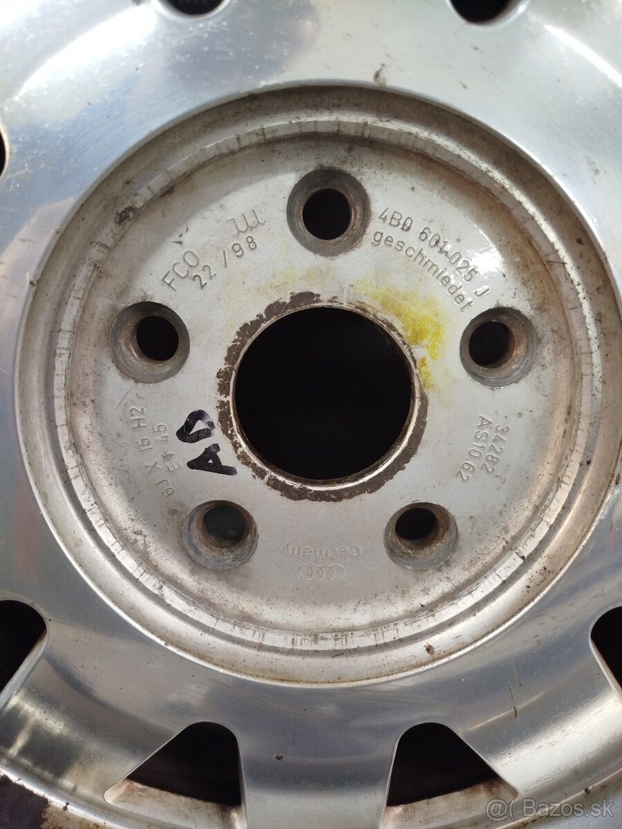 5x112 R15 originál Audi kované elektróny pneu 195/65 r15 5mm - 17