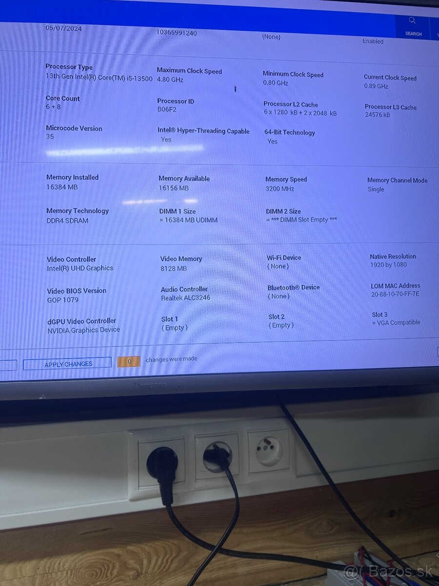 PC DELL OPTIPLEX TOWER 701O Intel Core i5-13500 16Gb RAM - 17