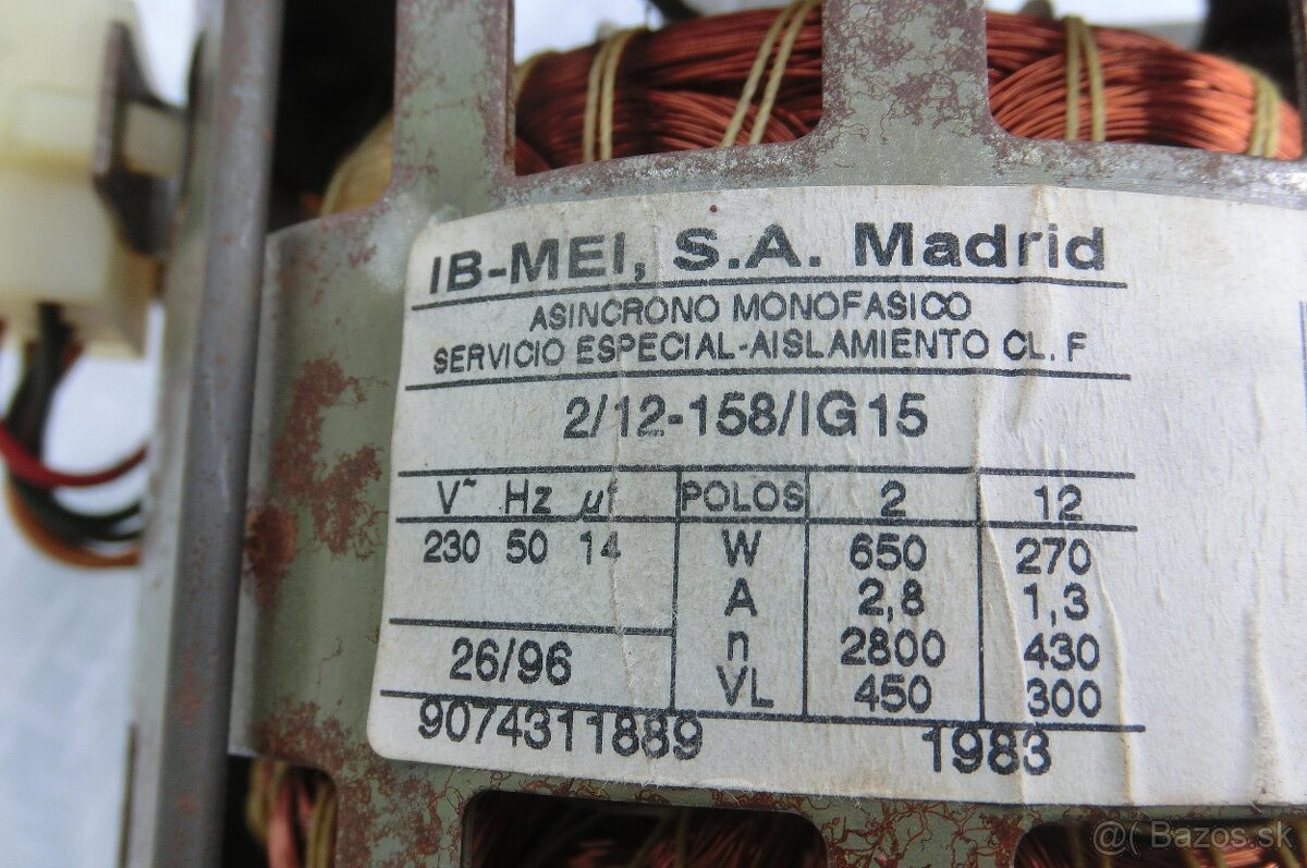 Motor na automatickú práčku - 17