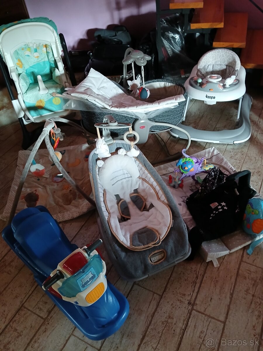 Detske veci,výbava,podlozka,stolicka,kolotoč,choditko,nosic, - 17